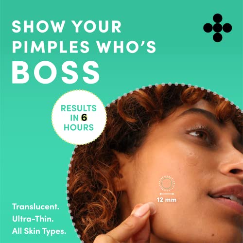 Dots for Spots Acne Patches - Pack of 60 Translucent Hydrocolloid Pimple Patch Spot Treatment Stickers for Face and Body - Fast-Acting, Vegan & C