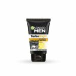 Garnier Men Power White Dounle Action Face Wash for Anti pollution & Instant Whitening with Balck Charcoal & Icy Clay Complex - 100 Gram