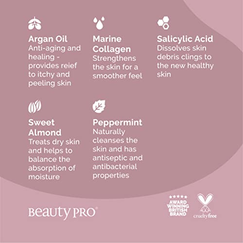 BEAUTYPRO FOOT THERAPY Foot Mask with Collagen, Salicylic Acid & Argan Oil | Packed Full of Natural Ingredients | Intensely Moisturising | Bootie