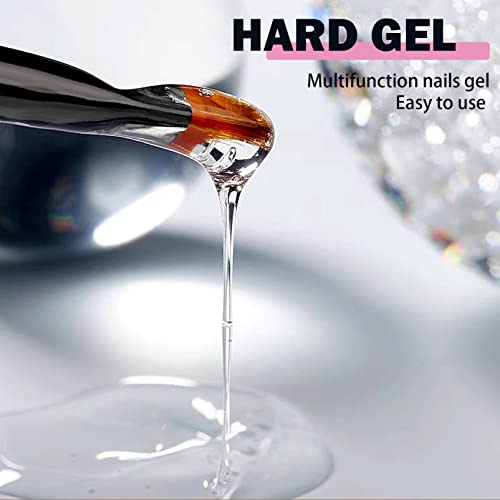 Clear Builder Nail Gel, Builder Gel for Nails Nail Extension Gel UV/LED Nail Base Building Gel for Nail Repair Extension & Modeling Strengthening