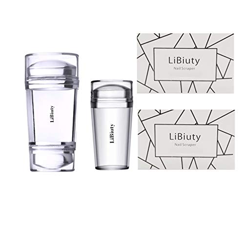 BUDOCI Nail Stamping Kit 12Pcs Nail Template Set Nail Plates Nail Stamping Templates with 2 Stamper 2 Scraper 1 Nail Plate Storage Bag Organizer