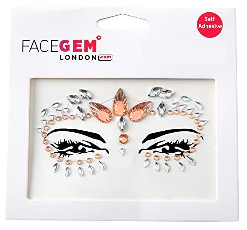 Face Gems Adhesive Glitter Jewel Tattoo Sticker Festival Gems Rave Party Body Make Up (Shine)
