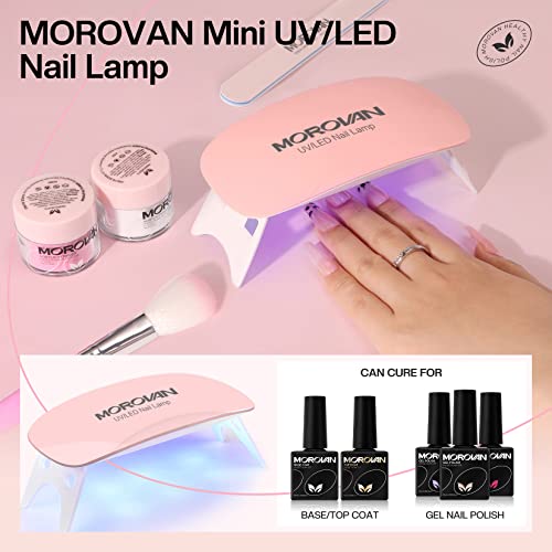 Morovan Acrylic Nail Kit with Drill - Professional Nails Kit Acrylic Set With Everything for Beginners Glitter Acrylic Nail Set Acrylic Nail Supp