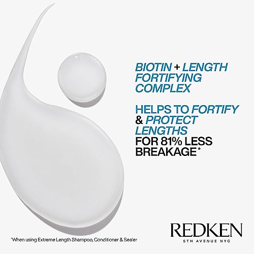 REDKEN Shampoo, Biotin, For Longer, Stronger Hair, Extreme Length, 300 ml
