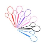 12 Pcs Topsy Tail Hair Tool for Women Girls, Quick Hair Looping Tool Plastic Hair Pull Through Tool Hair Loop French Braid Styling Tool Pony Tail
