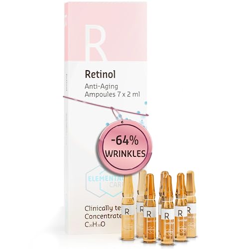 Retinol Serum 30ml, -64% Wrinkles in 3 Months - Retinol Serum High Strength for Face - Collagen Booster for a Natural Face Lift - Clinically Test