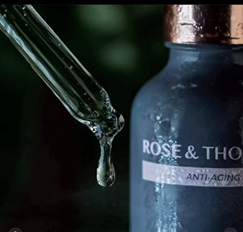 Hyaluronic acid Anti-aging Face Serum, Firming Plumping Hydrating Anti-Aging Skin Care, Rose, Beauty, Bottle with its dropper, Vegan,%100 Natural