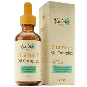 𝗪𝗜𝗡𝗡𝗘𝗥 𝟮𝟬𝟮𝟯* Vitamin E Oil for Face and Skin, Body Oil with Jojoba Seed and Macadamia - Moisturizes Skin, Reduce Fine Lines, Wrinkles and Stretch