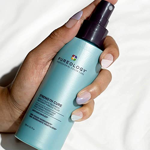 Pureology Strength Cure, Miracle Filler Hair Treatment, Strengthens and Protects the Hair's Cuticle, For Colour Treated Hair, Vegan Formulas, Sul