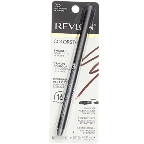 Revlon ColorStay Eyeliner with SoftFlex, Black Brown 202, 0.01 Ounce (0.28 g)