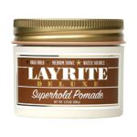 Layrite Superhold Pomade 120g | High Hold | Water Soluble | Medium Shine