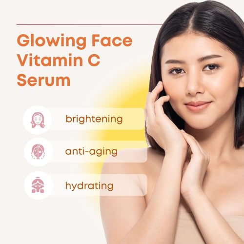 Natural Vitamin C Serum for Face- with Hyaluronic Acid, Ferulic Acid, Vitamin E - Premium Anti Aging & Anti Wrinkle Serum with Antioxidant Benefi