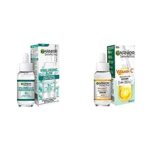 Garnier SkinActive Hyaluronic Aloe Super Serum, Replumps & Garnier Vitamin C Serum for Face, Anti-Dark Spots & Brighten