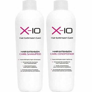 X-10 Hair Extension Care Set - Shampoo (250ml) + Conditioner (250ml)