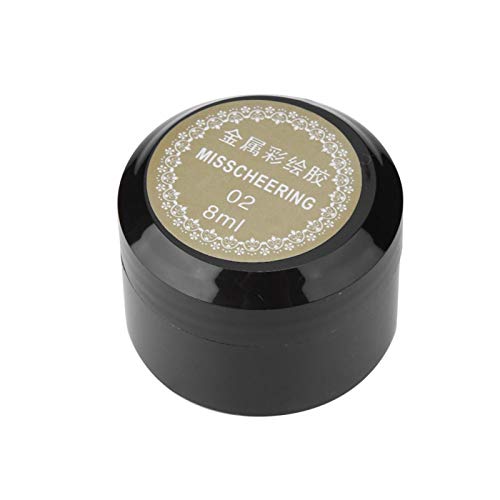 Nail Painted Gel, 8ml Nail Gel Polish, Metallic Nail Art UV Varnish Lacquer, Manicure Gel for Drawing Lines and Color Painting, UV Gel for Home D