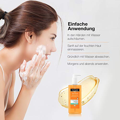 Neutrogena Anti-Spot Facial Cleansing Daily Wash Gel with Salicylic Acid for Blemished Skin Oil-Free 200 ml
