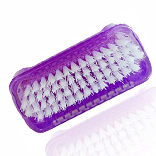 GOLDY Nail Brush and Pumice Stone Set for Dead Skin Removal 2 in 1 Scrubbing Foot File with Flexible Bristles Suitable for Feet Hands Nails Or Bo