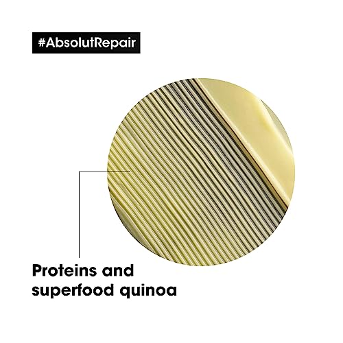 L’Oréal Professionnel Conditioner, With Protein And Gold Quinoa for Dry And Damaged Hair, Serie Expert Absolut Repair, 200 ml