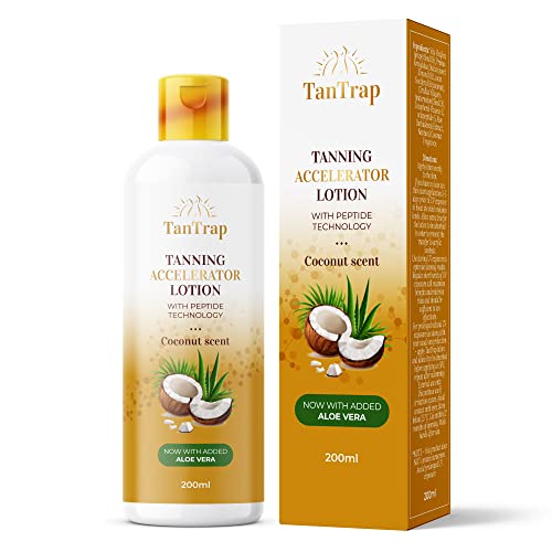 Peptide Tanning Accelerator Lotion (200ml) - Enhanced with Melanin Activating Peptides and Aloe Vera – Sun Tanning For Outdoor And Tanning Bed Us