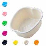 Large Foot Bath Spa Bowl Plastic Pedicure Bowl Massage Foot Tub,for Pedicure, Detox and Massage, Perfect to Soak Your Feet, Toe Nails and Ankles,