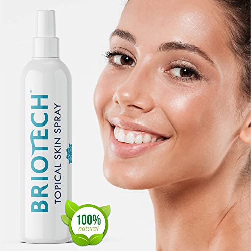 BRIOTECH Topical Skin Spray - All Natural Pure HOCl Hypochlorous Solution - Soothing Saline Mist - Piercing Aftercare, After Sun, Post Procedure