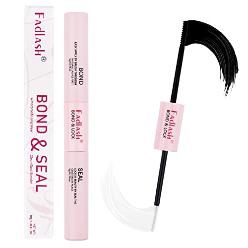 Lash Bond and Seal Eyelash Lashes Glue for Individual Cluster DIY Eyelash Extensions Adhesive Strong Hold 48-72 Hours Waterproof Lashes 0.35OZ