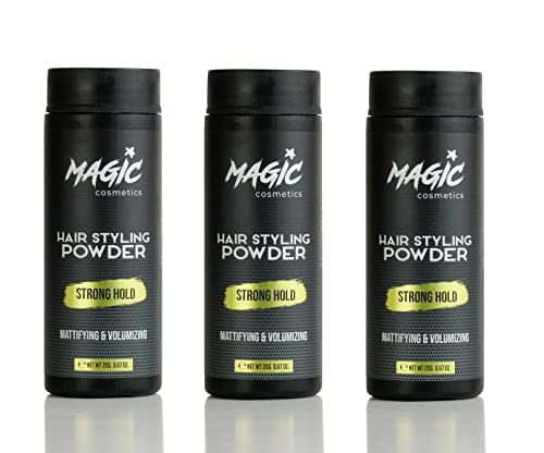 Magic Cosmetics Hair Powder Men | Unisex Root Hair Styling Matt Look | Anti-Gravity Powder Styler | Invisible Texture | Instant Volume and Root B