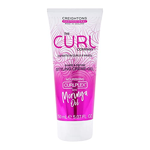 The Curl Company Shape and Define Styling Crème-Gel (150 ml) - Professionally Formulated with Curplex and Nourishing Moringa Oil Ideal for Curls,