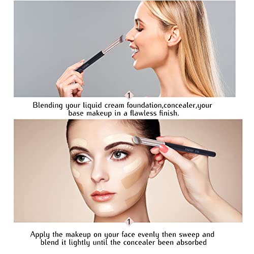 ENERGY Mini-sloped Concealer Brush, Makeup Brush for under Eye - 370s