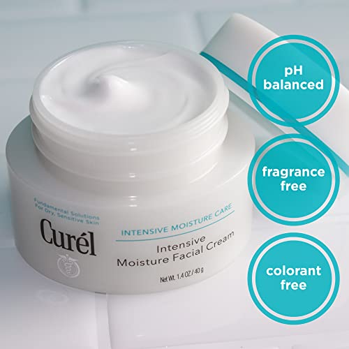 Curel Intensive Moisturiser Face Cream for Dry, Sensitive Skin, 40g