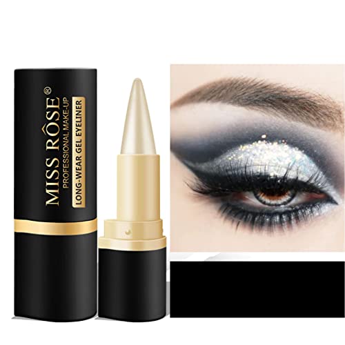 Black Eyeliner,Eyeliner Pencil Long Lasting, Quick Dry Waterproof Smudge Proof Makeup, Face Painting,Suitable For All Eye Shapes Eye Liner And Bo