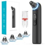 Blackhead Removers Vacuum Electric Blackhead Remover Pore Vacuum, 3 Levels and 4 Suction Heads Black Head Vacuum Remove Kit with Blue Light, Pore