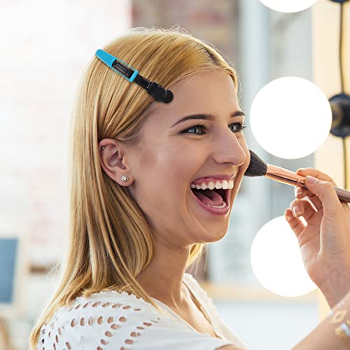 Heyu-Lotus 10Pcs Crocodile Clips Hair,Professional Hair Clips For Styling, Sectioning Hair Clips Women Plastic Alligator Hairclip with Nonslip Gr