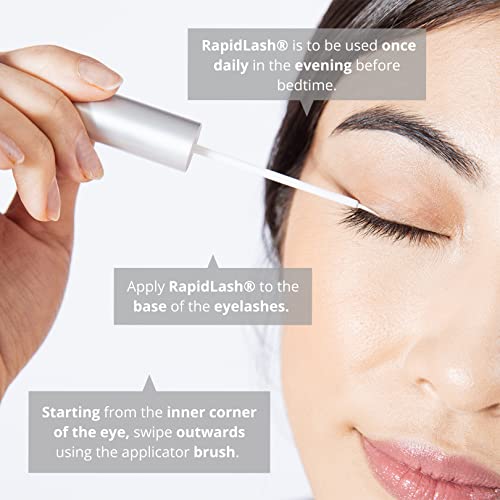 RapidLash Eyelash Enhancing Serum for Thicker, Stronger, Fuller and Longer Looking Lashes, Scientifically Inspired Conditioning and Moisturising