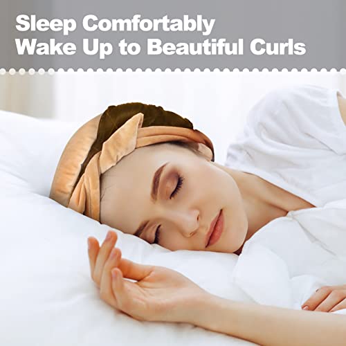 Pefei Comfortable Heatless Curlers Headband for All Hair Types - Sleep Soundly in Soft and Gentle Heatless Curls Headband