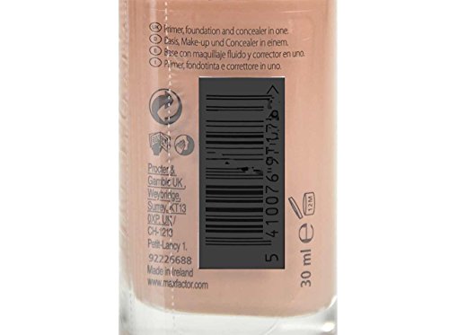 Max Factor Facefinity 3-in-1 All Day Flawless Liquid Foundation, SPF 20 - 55 Beige (Packaging May Vary)