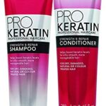 Creightons Keratin Pro Shampoo & Conditioner Set 2 x 250 ml Bundle Professional Haircare to Smooth & Strengthen. With Exclusive Beauty Tips Sheet