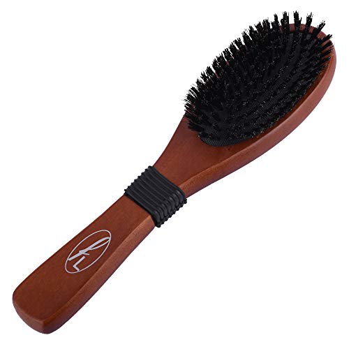 Fine Lines - Paddle Bristle Brush | Boar and Nylon Bristle Hair Brush | Soft Bristle Hair Brush for Afro, Wet or Curly Hair | Bristle Hair Brushe