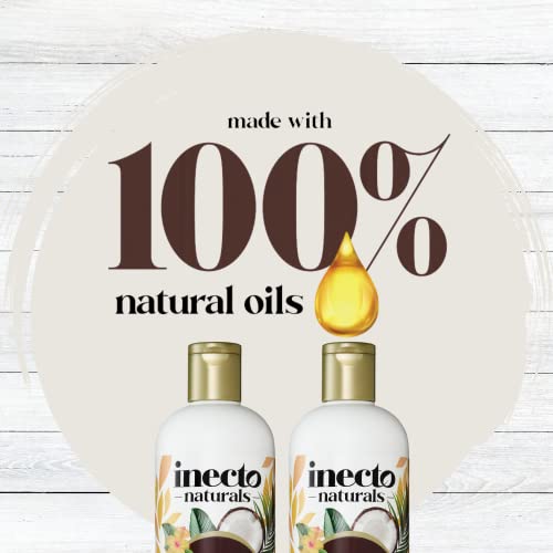 Inecto Natural Coconut Conditioner 500ml, Super-Creamy Infused with Pure Organic Coconut Oil, Silky Smooth Relief, Hydrated Hair