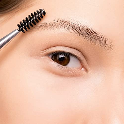Clyhon 1Pcs Eyebrow Brush, Eyebrow Spoolie,Professional Angled Eye Brow Brush, Eyelash Brush, Eyebrow Makeup Tools, Black