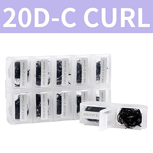 Pre Made Fan Volume Eyelash Extensions 10D 0.07mm D Curl 500 Fans 9-16mm Mixed Tray Premade Fans Loose Volume Lash Extensions Handmade Promade Lo