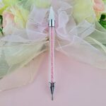 1 Piece Rhinestone Picker Dotting Pen, Dual-ended Rhinestone Gems Crystals Studs Picker Wax Pencil Pen Crystal Beads Handle Manicure Nail Art DIY