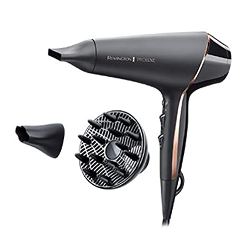 Remington Proluxe Ionic Hair Dryer with Styling Shot and Intelligent OPTIHeat Control Settings, 2400 W, Midnight Edition, AC9140B