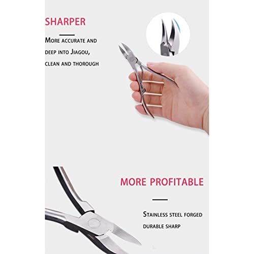 Cuticle Cutter Best Stainless Steel Pliers Scissors Suitable for Trimming Dead Skin on The Edges of Nails on Hands and feet Nail Art Tools Male F