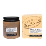 UpCircle Coffee Face Scrub - Floral Blend For Sensitive Skin 100ml - Chamomile, Shea Butter, Coconut + Rosehip Oil - Natural, Vegan Face Exfoliat