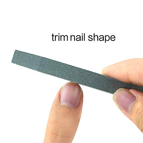 Rayibuir 10Pcs Pumice Stone Nail Art File Nail Cuticle Pusher Trimmer Pedicure Manicure Buffing Tool