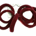 Set of 6 Burgundy Soft Jersey Endless Hair Elastics Bobbles Bands