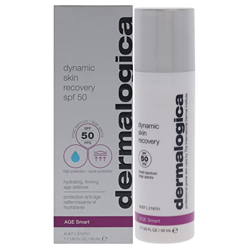 Dermalogica Dynamic Skin Recovery SPF50 - Broad Spectrum Moisturizer to Combat Skin Aging - Medium-Weight, Emollient Daily Moisturiser - 50ml