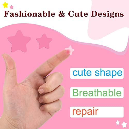 Heyu-Lotus 54 Patches Star Pimple Patches, Starface Pimple Patches Spot Patches Cute Star Shape for Face Zit Patch Acne Dots,15mm & 10mm