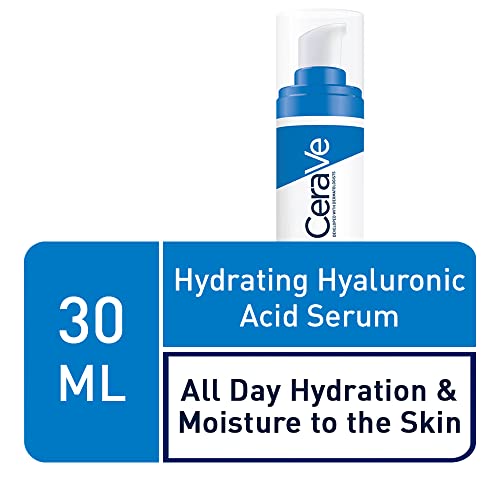 CeraVe Hydrating Hyaluronic Acid Serum For All Skin Types with Hyaluronic Acid and 3 Essential Ceramides, 30 ml